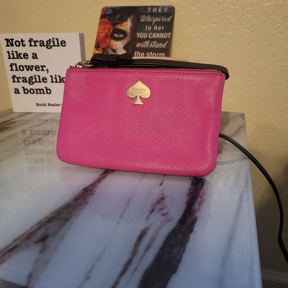 kate spade Handbags - Kate Spade Vibrant Pink Wristlet